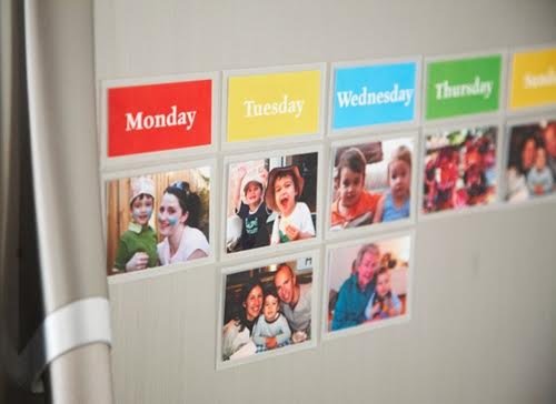 Exemple d'agenda pour les activités des enfants