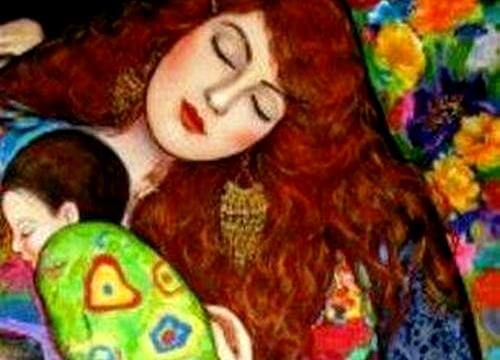 "Mon présent est dans mes bras."