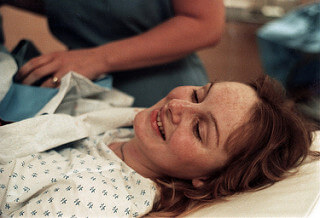 Une femme enceinte le jour de l'accouchement