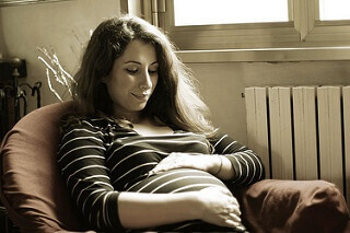 Une femme enceinte