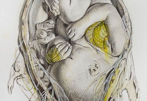 Une mère porte son enfant neuf mois dans son ventre de toute sa vie dans son coeur.