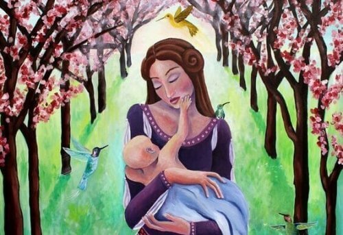 S'il ne veut pas s'éloigner de votre sein, c'est parce que vous lui manquez