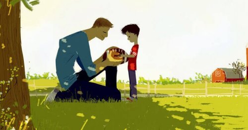 Il y a des neurones miroirs dans le cerveau d'un petit garçon.