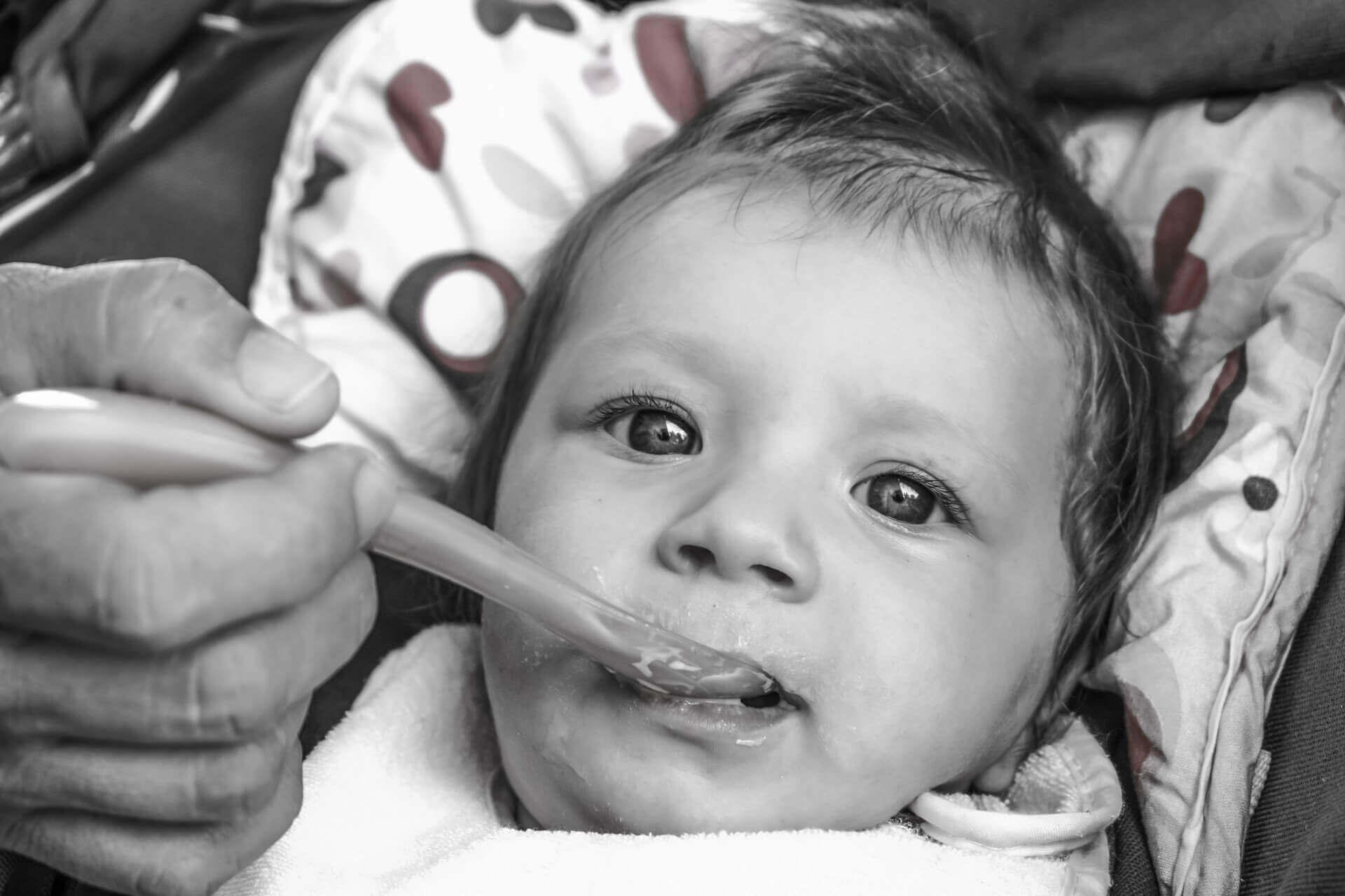 Les aliments d'un bébé