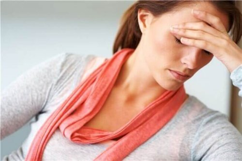 Une femme fatiguée
