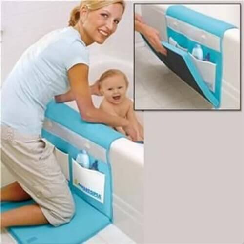 Le tapis-coussin pour la baignoire est plus conçu pour la maman