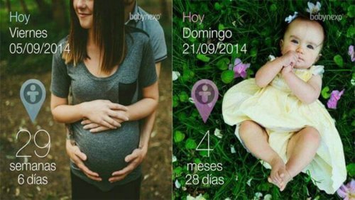 Cette application vous permet de légender vos photos de grossesse.