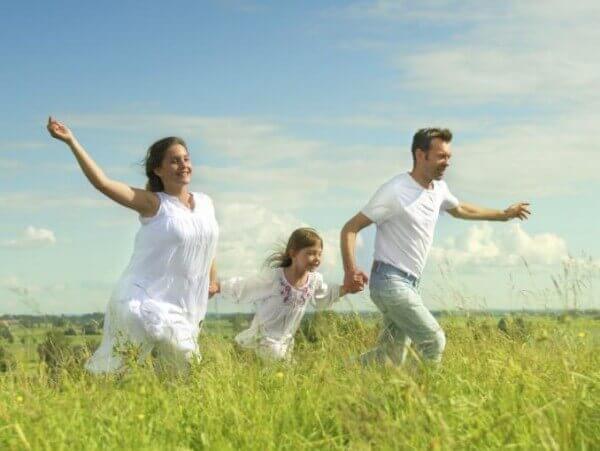 Le bonheur d'une famille unie