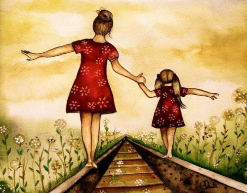 l'équilibre d'une bonne relation mère-fille