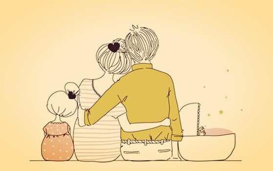 vie de famille heureuse