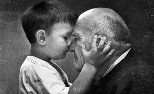 grand-père et petit-fils