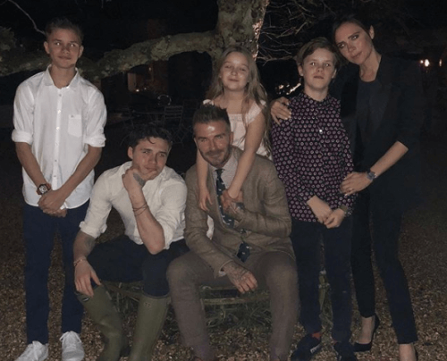La famille nombreuse de David Beckham