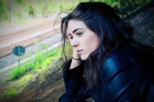 Une femme triste