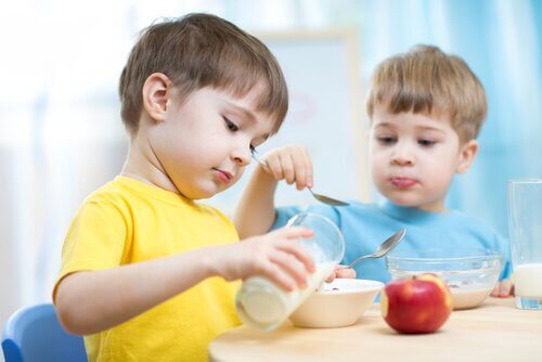 goûter pour la récréation des enfants