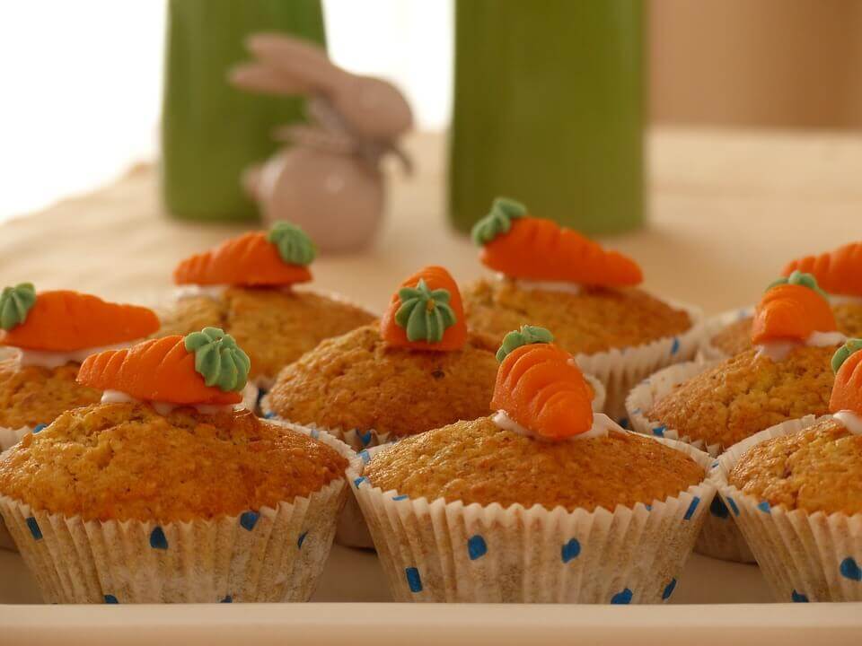 Les madeleines font partie des recettes avec des carottes préférées des enfants.