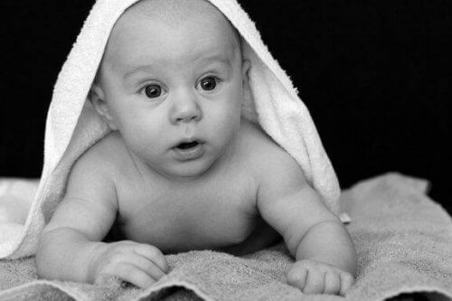 Le matériel pour l'heure du bain du bébé