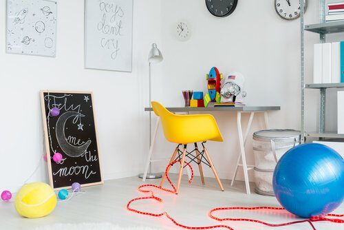 organiser la salle de jeux des enfants