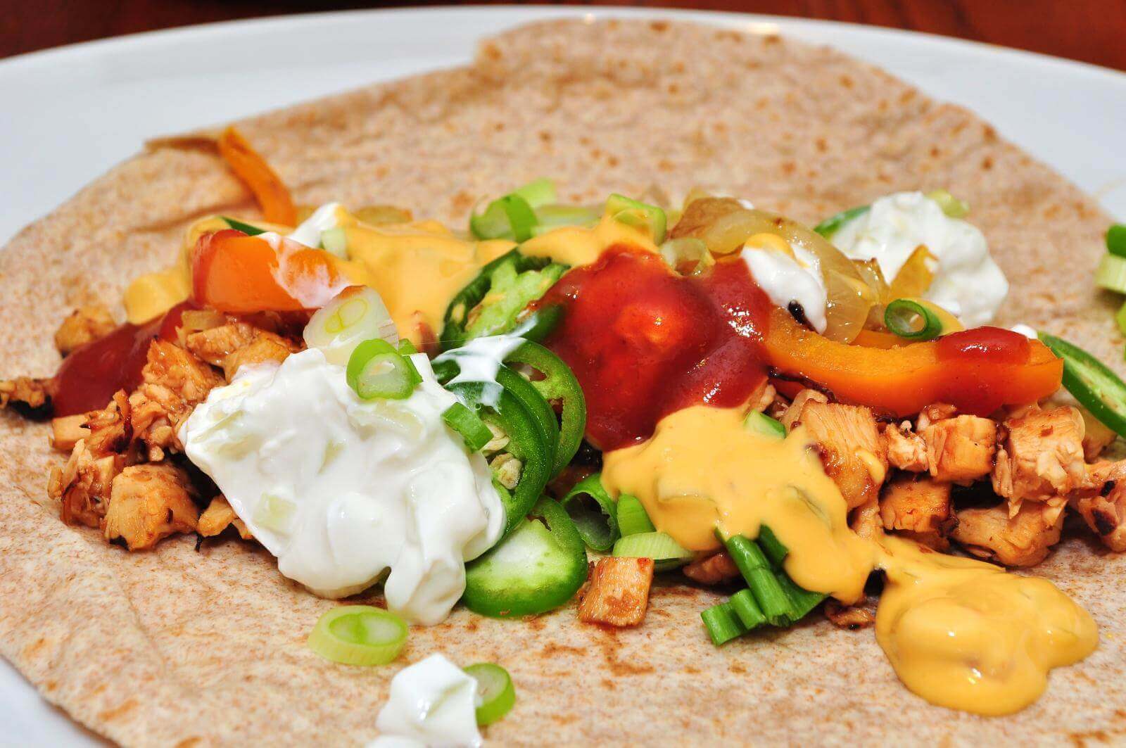Une fajita aux légumes