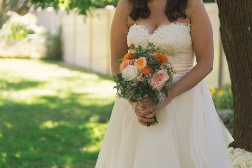 la robe blanche le jour du mariage