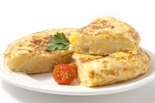 Recette d'omelette espagnole en cas de diabète gestationnel.