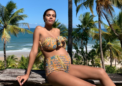 Tina Kunakey, une des stars enceintes en 2019