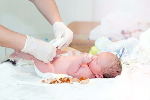 cordon ombilical d'un bébé