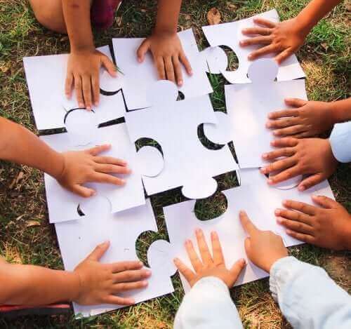 apprentissage coopératif à l'aide d'un puzzle