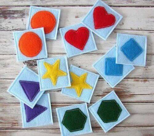 jeu de Memory en tissu