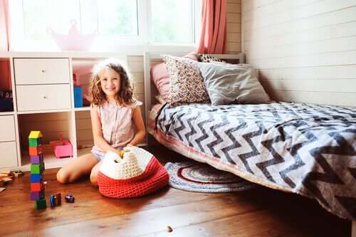 Jeune fille dans sa chambre