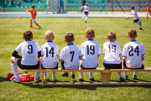 Une équipe de football