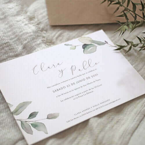 Une invitation de mariage