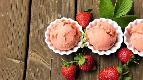 glace à la fraise