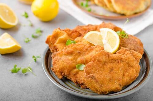 Suprême de poulet aux graines de tournesol.