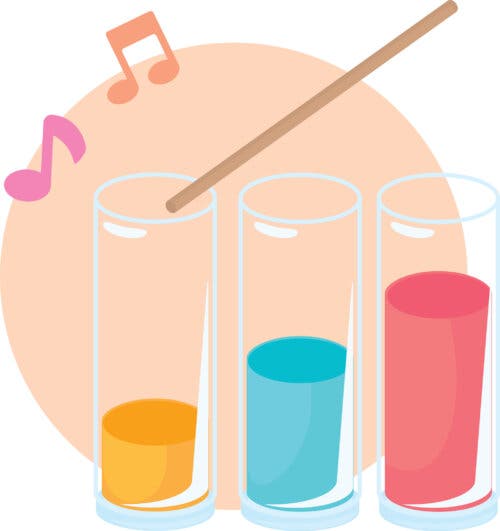 Un xylophone aquatique.