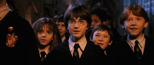 Une scène du film Harry Potter à l'école des sorciers.