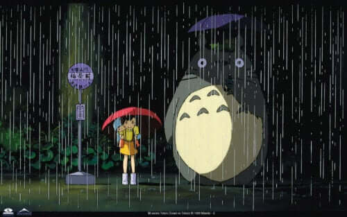 Une scène du film Totoro.