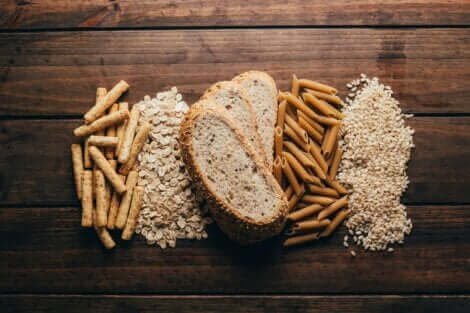 Les aliments complets regroupés.