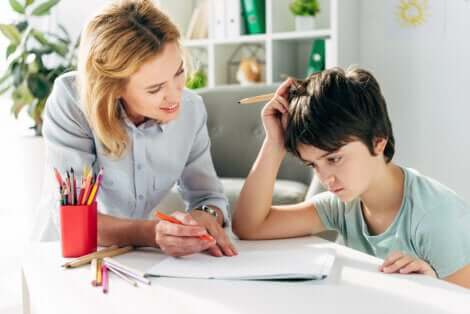 Un enfant atteint de dyslexie.