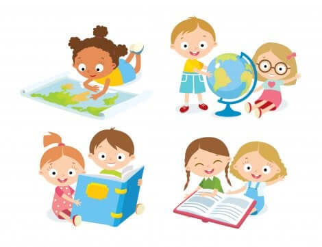 Apprentissage de la géographie.