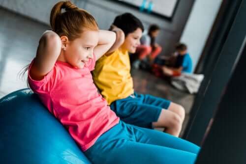 Entraînement de résistance pour les enfants.