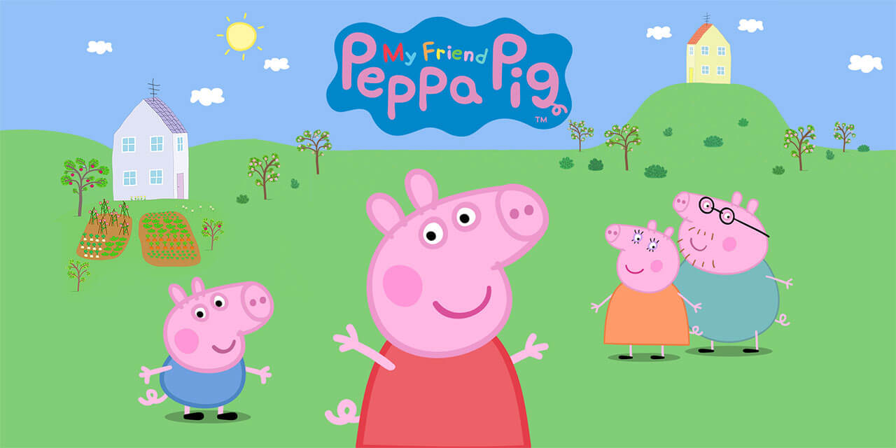 Peppa Pig, une série en anglais pour enfants. 